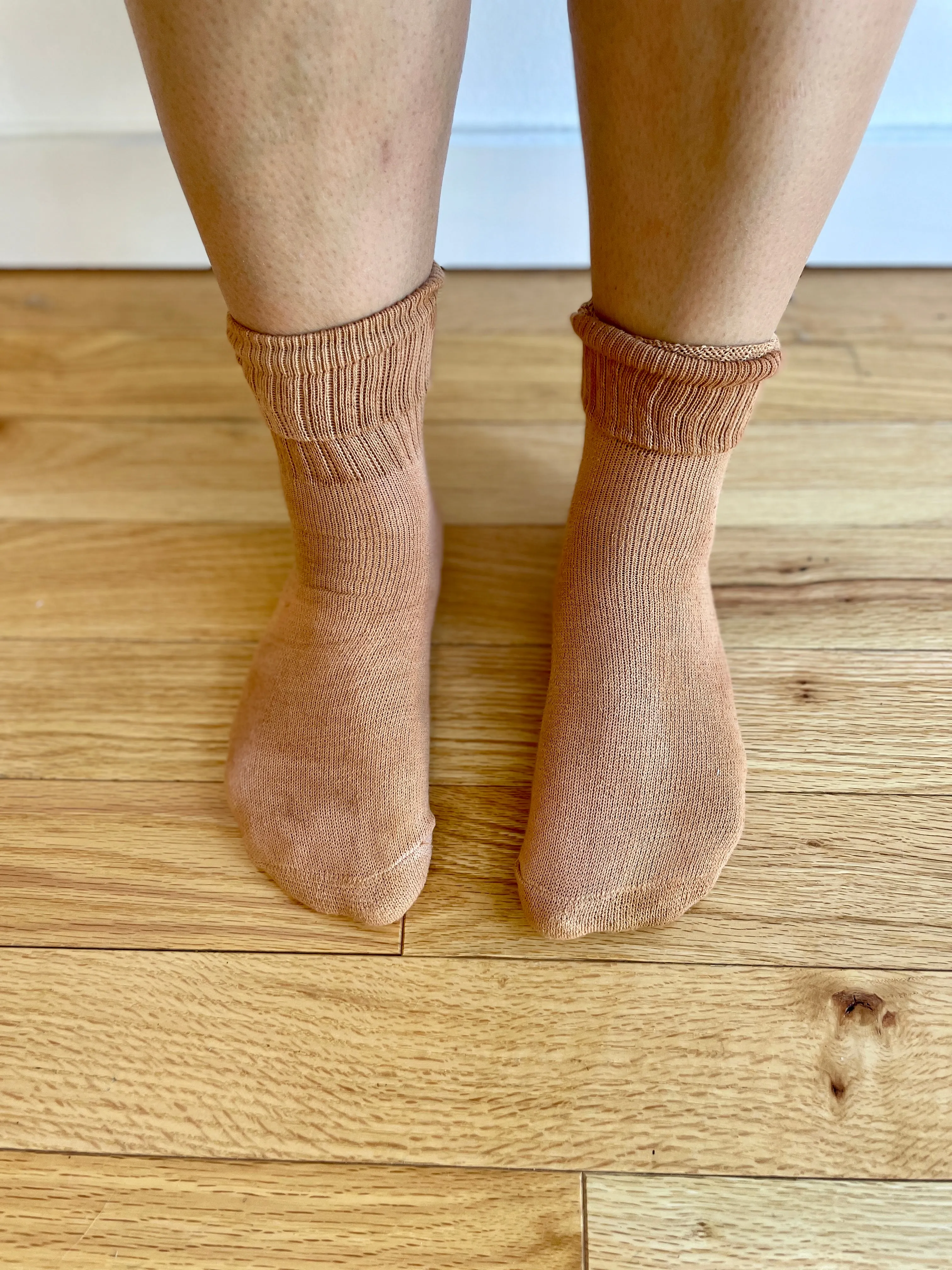 Rust Organic Cotton Plant Dyed Socks