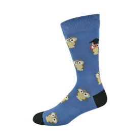 Scholar Owl | Mens Bamboo Socks