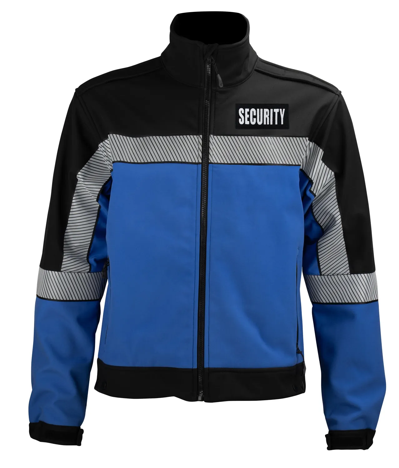 Security Hi-Vis Soft Shell Jackets with Reflective Emblems