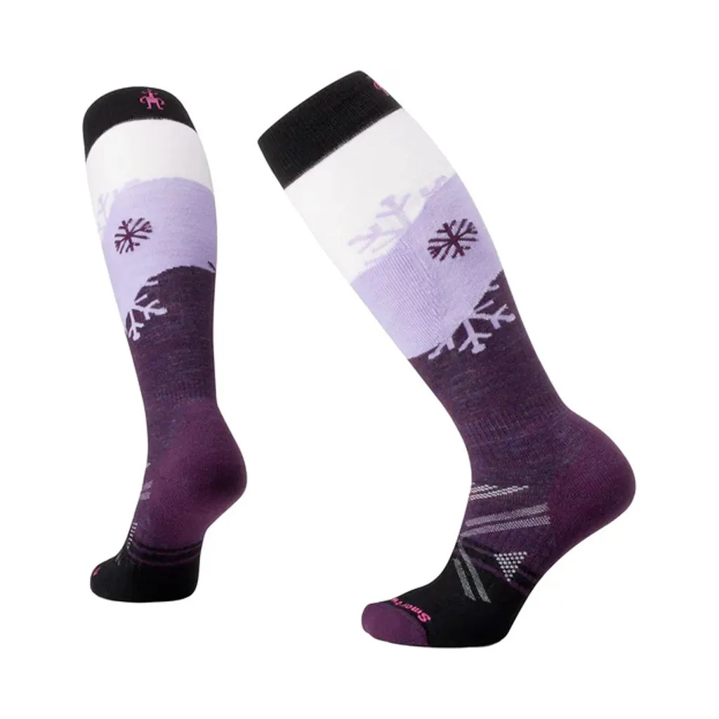 Socks Smartwool Womens Ski Full Cushion Snowpocalypse Pattern OTC - Purple Iris