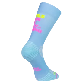 Sure! Heres an optimized title for the product:

Empowering Girls Performance Running Socks - Girls Can Do Anything Design by Sporcks