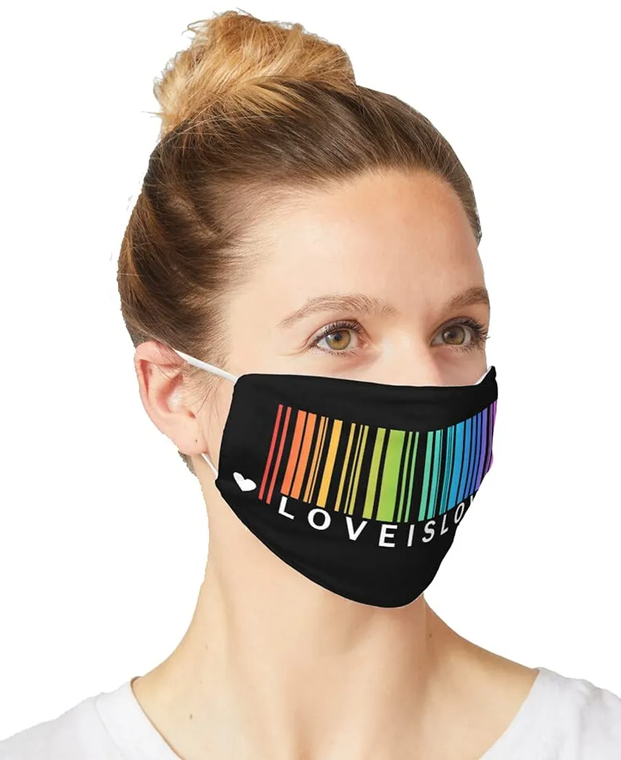 SXV LGBT Love_ combo Printed unisex cotton Face mask For Face (Pack of 3)