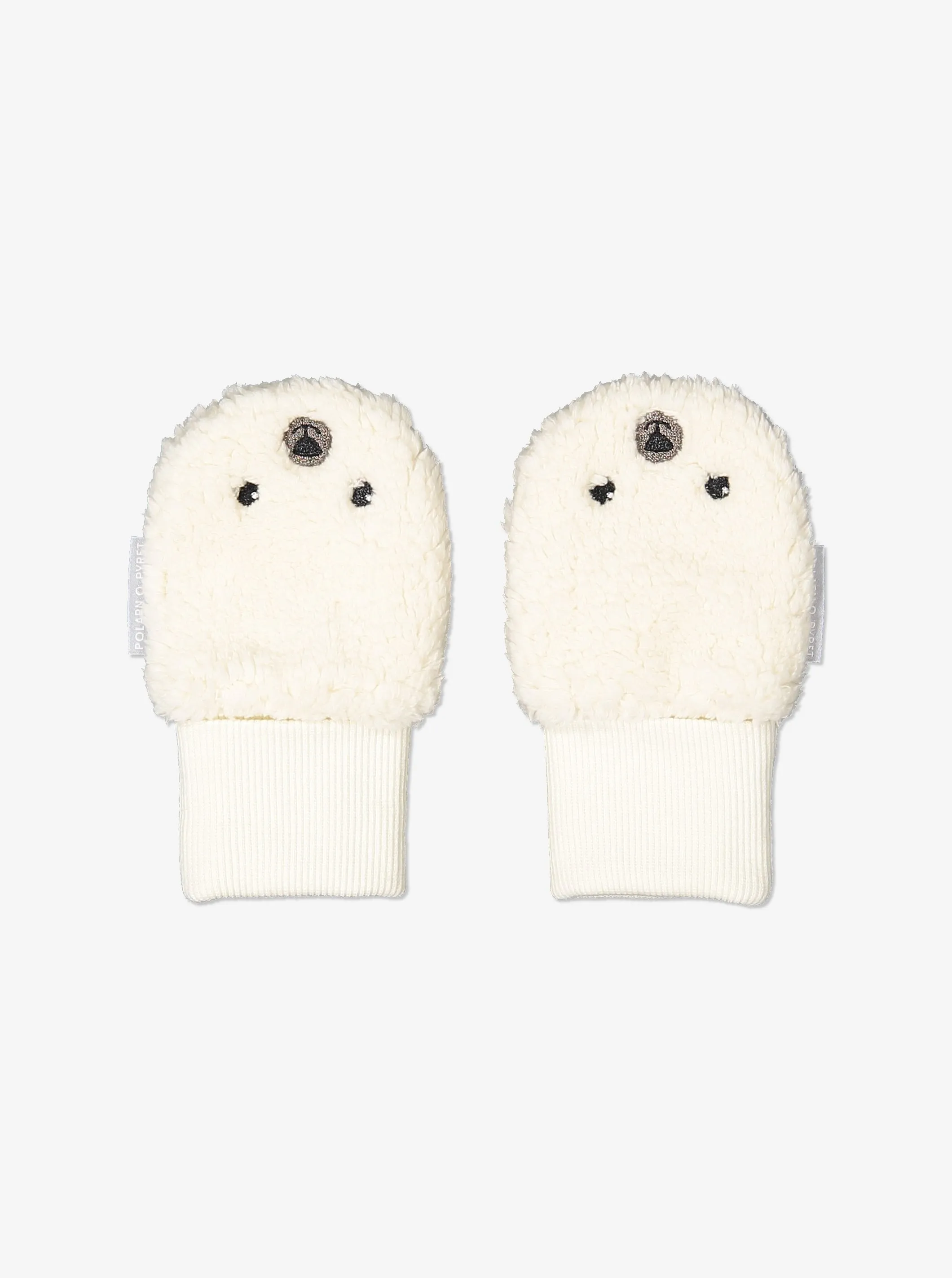 Teddy Fleece Baby Mittens