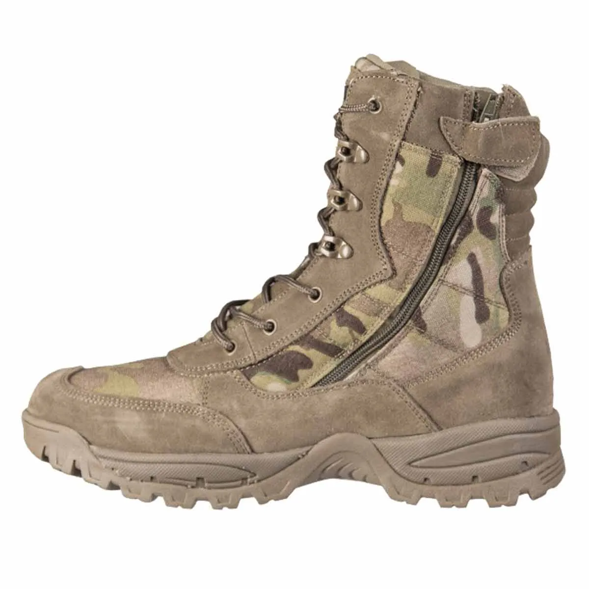 Teesar Tactical Side Zip Desert Boots Multicam