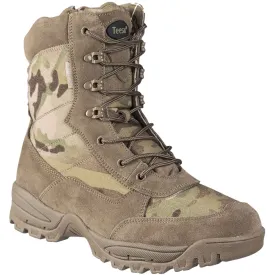 Teesar Tactical Side Zip Desert Boots Multicam