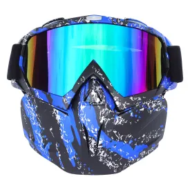 timeless Sales!  Ski Equipment Adult Ski Goggles With Detachable Ski Mask To Block The Sun Windscreen Goggles