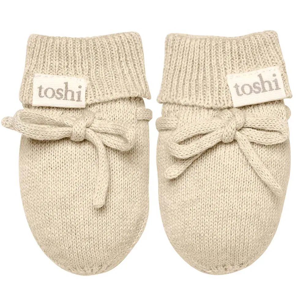 Toshi Organic Mittens Marley Oatmeal