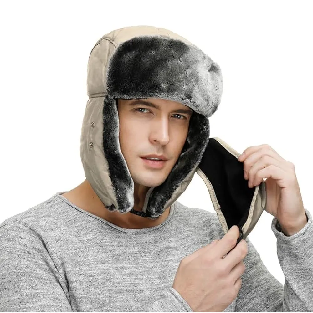 Trapper Hat Winter Hats For Men Trooper Hunting Ski Hat Women Ear Flap Windproof Mask